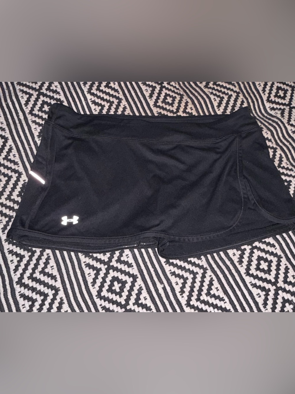 Under Armour Black Athletic Skort with Reflective Logo